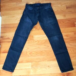 Zara Man Slim Fit Jeans Black Washed US 32